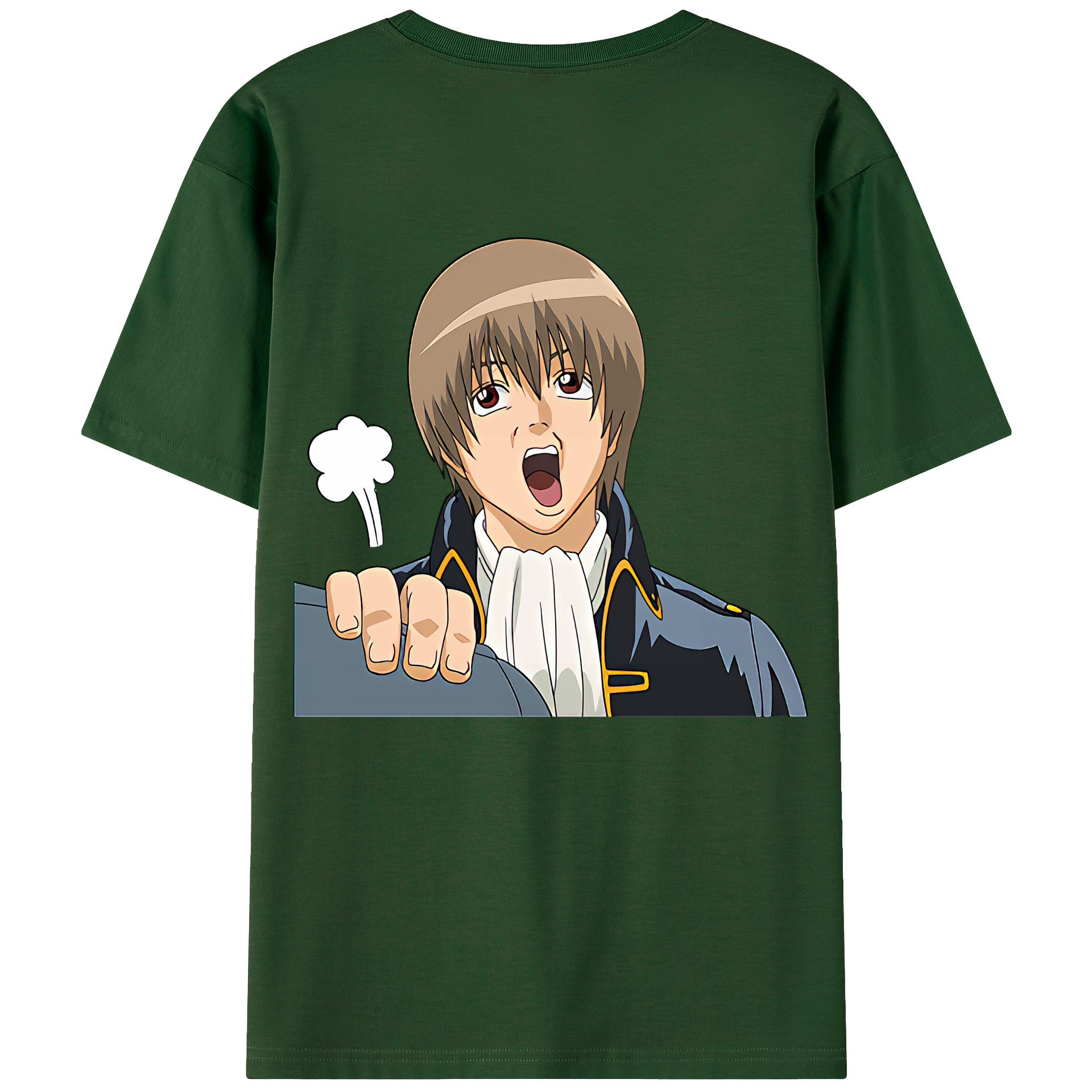 （画像用） ぎんたま 坂田銀時（さかたぎんとき） 神楽 志村新八（しむら しんぱち） GINTAMA Sakata Gintoki Kagura Shimura Shinpachi 綿100％半袖Tシャツ（背面プリント）